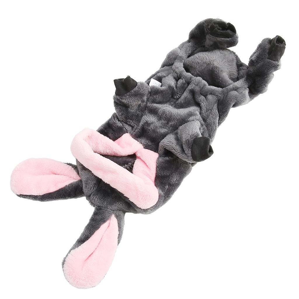 Dog Winter Clothes Soft Skin Friendly Cute Rabbit Ear Hooded Puppy Warm Outfit for Small Medium Pet