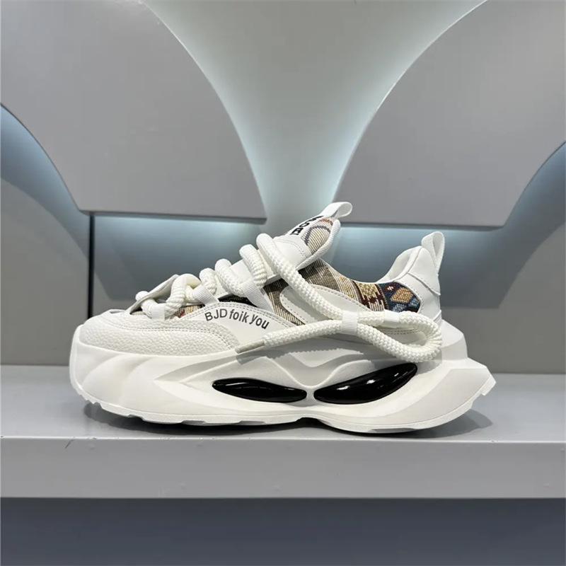 Fashion Spring Student Trendy Versatile Casual Shoes Men's Thick Soled Wear Resistant Anti Slip Comfort Running Shoes Designer Sneakers