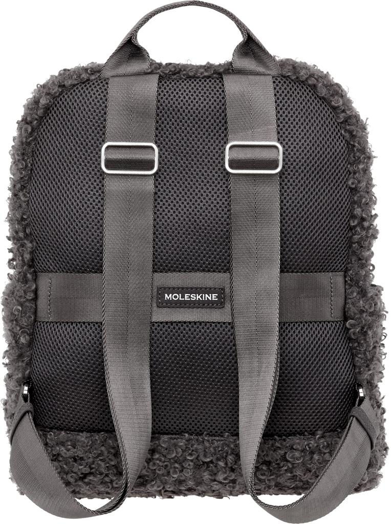 Moleskine Textile Backpack with Storage for Free Size Women's 4-Piece 13-Inch PC, ET22FLBK3A1, Gray,