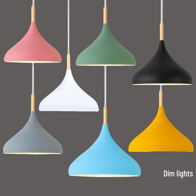 Modern Industrial Style Dining Chandelier with Creative Art Lampshade for Hot Pot/Fruit/Rice Shops