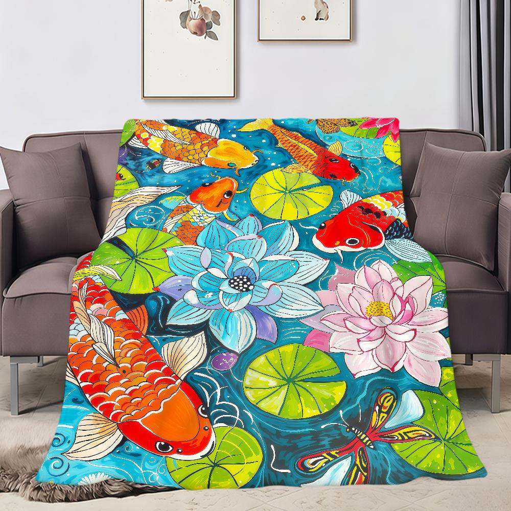 Modern fashion retro opulent flowers luxury Flannel soft warm plush blanket sofa living room hogar bed gift home Car portable