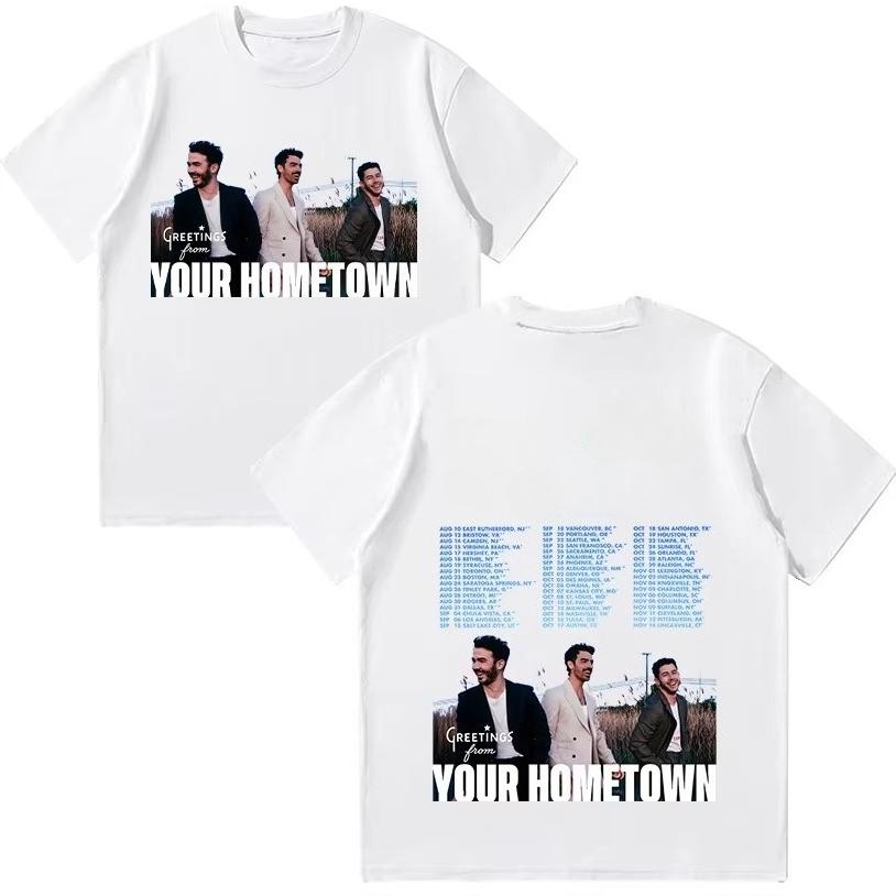 

2025 Greetings From Your Hometown Tour Tee Vintage Band Merch Novelty T-Shirts Cotton Summer Unisex Autumn and winter innerwear S