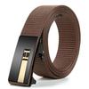Men'S Toothless Automatic Buckle Woven Canvas Belt Belt Casual Nylon Tactical Pants Belt Military Training Outdoor Belt