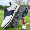 Men Professional Rotating Buckle Golf Shoes Outdoor Casual Sports Shoes Anti-Slip Golf Training Sneakers Adult Walking Footwears