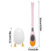 Diving Duck Toilet Brush Set Silicone Bathroom Toilet Brush and Bracket Set for Toilet Clean Lid Edge Clean