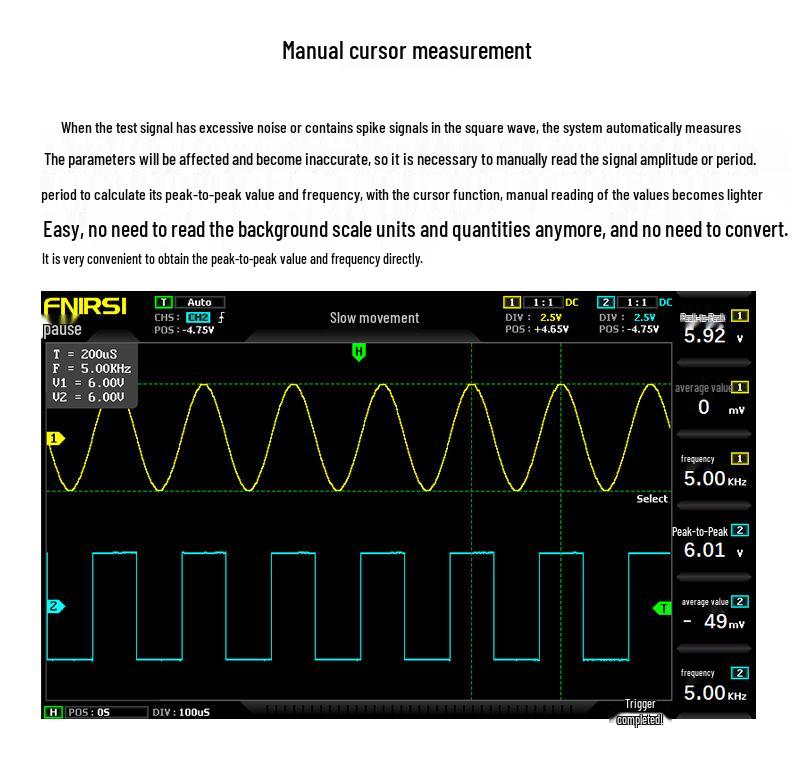 FNIRSI 1014D 100MHz Dual Channel Digital Oscilloscope with Signal Generator