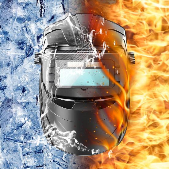 Electric Welding Mask Solar Powered Auto Darkening Helmet Multifunctional Welding