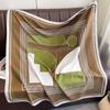 Lightweight 90x90cm Square Scarf Women Navy Style Sun Protection Silk-Like Feel Wear Chic Versatile Accessory