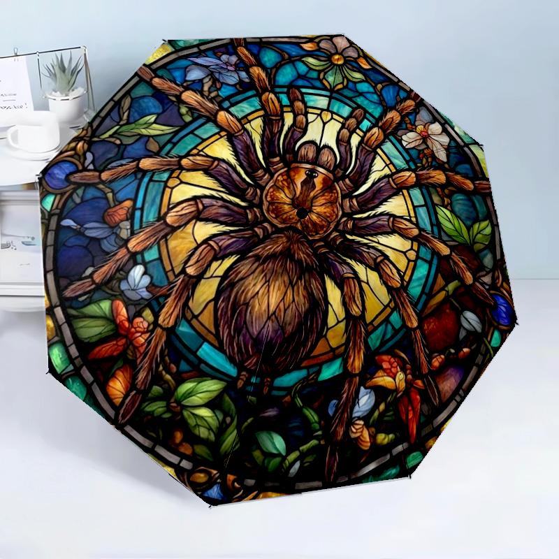 Fantasy Spider Artwork 8-Frame for Travel, camping, Casual Lightweight Portable Umbrella, Essential for every family Holidays Birthday Gift