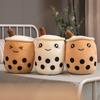 Adorable Bubble Tea Boba Cup Plush Pillow Cushion For Cozy Softness In 4 Sizes