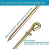 1pc Portable Ground Rod Grounding Pin With 20A 50A Ground Wire Lug For Electric Fences Antennas Satellite Dishes