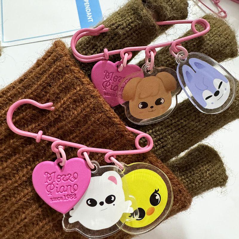 SKZOO cartoon featuring the same acrylic double pin keychain accessories pendant accessories around great for daily use
