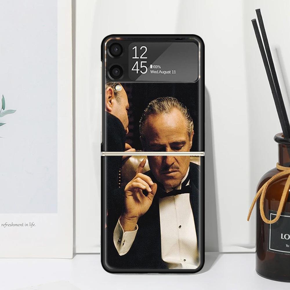 The Godfather TV Phone Case For Samsung Galaxy Z Flip 7 Flip7 Zflip 6 Flip6 5 Flip5 4 Flip4 3 Flip3 5G Fundas Black Cover Galaxy