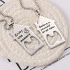 New Multifunctional House Bottle Opener Necklace Beer Bottle Opener Family Gift
