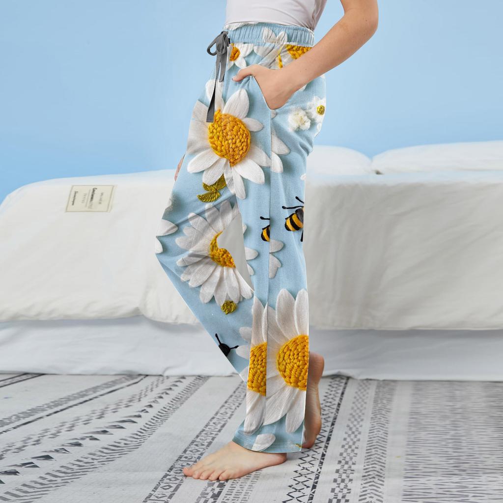 Kinder-Pyjamahose aus Baumwolle mit Taschen