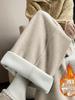 Fluffy Thickened Banana Wide-Leg Sweatpants, Unisex Autumn/Winter 2025, Versatile High-Waisted Style, Popular Hot Seller