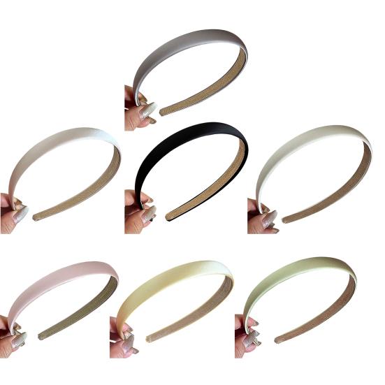 Hair Hoop Pure Color Suede Lining Built-in Anti-Slip Design Headband Commuting Matte Texture Headband Hair Accessory