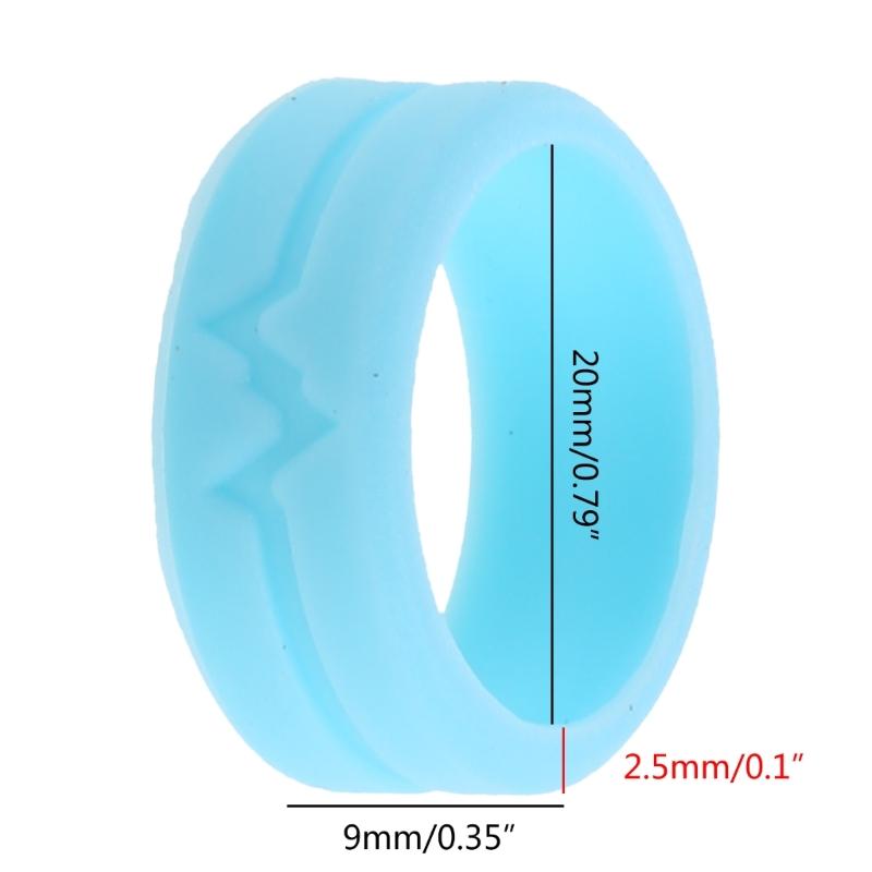 Silikonový kroužek svítící ve tmě Dámský snubní prsten pro přežití v přírodě Světelný kroužek Trendové šperky pro ženy muže