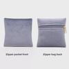 Velvet Zipper Jewelry & Ring Storage Bag with Hidden Buckle