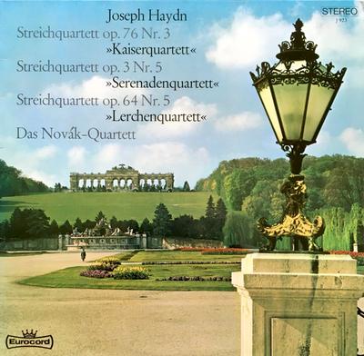 LP Record NOVAK QUARTETT  Haydn Streichquartett Op76 Nr3 Kai J923 EUROCORD Germany Classical Used
