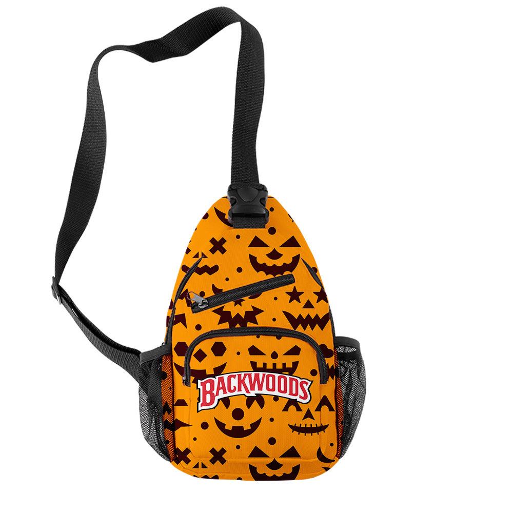 Backwoods 3D Printed Breathable Wear-Resistant Men'S Shoulder Bag Satchel Breast Bag