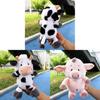 Plush Cow Toy With Pp Cotton Filling Soft Animal Pillow For Kids Gift