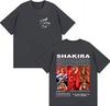 Verano Caliente Cantante Shakira Las Mujeres Ya No Lloran 2026 Primavera verano nuevo Puro Algodón Moda Manga corta Superior Unisex
