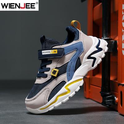 Kinder Turnschuhe Sportschuhe für Jungen Mode Leder Kinder Atmungsaktive Mesh Komfort Schuhe Casual Walking Outdoor Laufschuhe