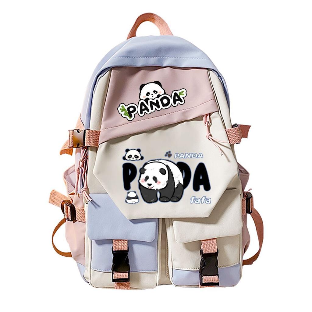 Panda Huahua Surrounding Super Cute Backpack Campus Male and Female Versatile Junior High School Students Elementary School Bags