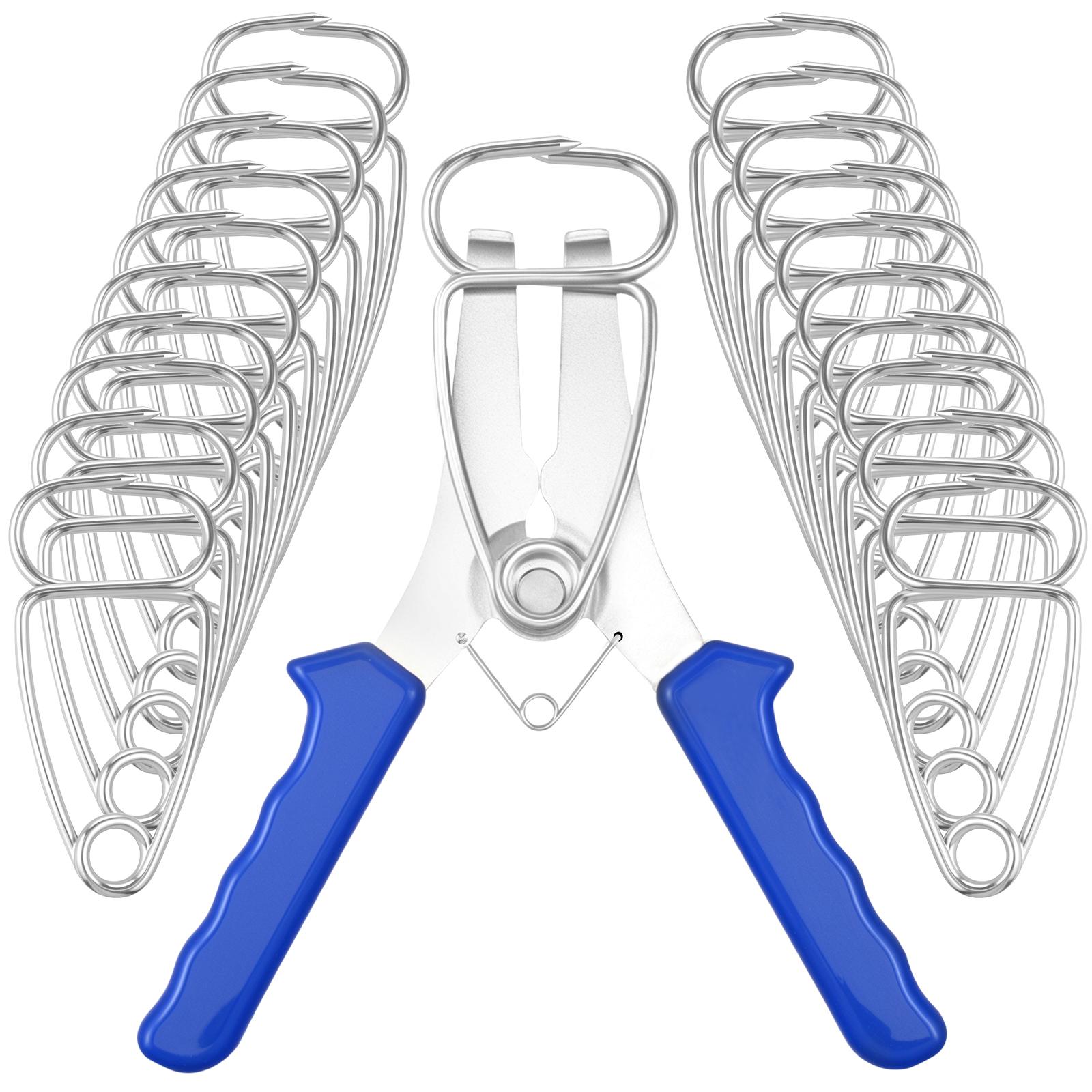 

Miter Spring Clamp Kit Stainless Steel Miter Clamp with Spring Loaded Pliers for Woodworking Picture Frames Wood Trim Moldings