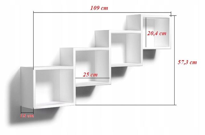Modern Wall Shelf for Slopes - No. 8 white