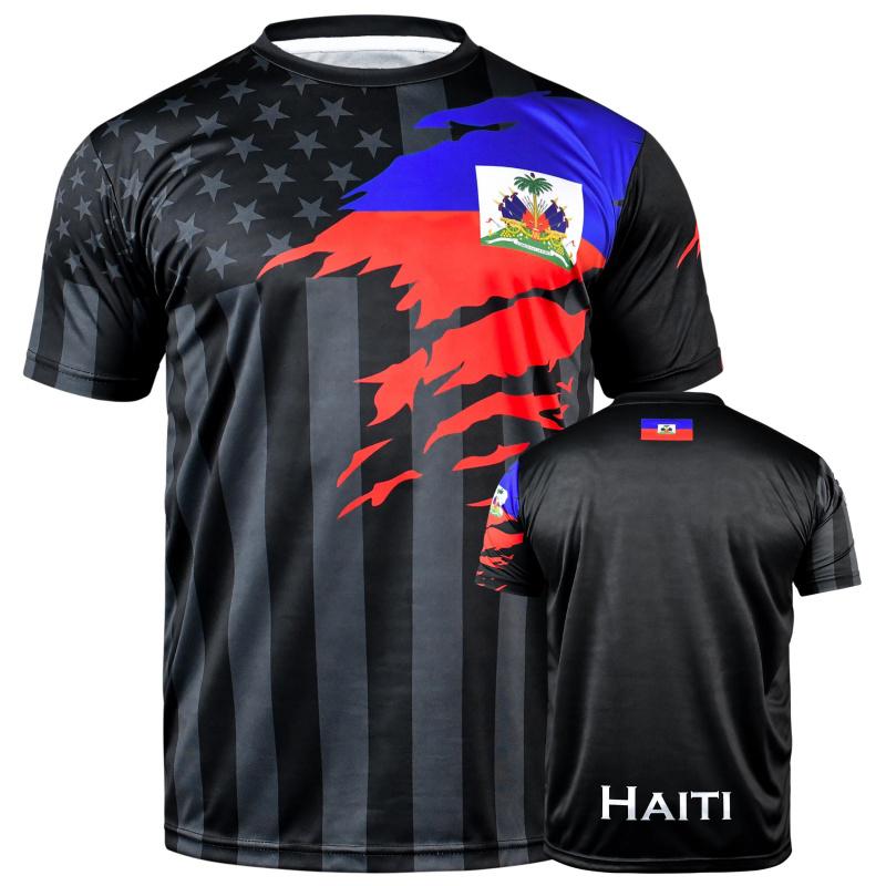 3D Print Colombia Haiti T-Shirt For Men Brazil Argentina Pattern Short Sleeve Tees Fashion Casual Round Neck T Shirts Sport Tops