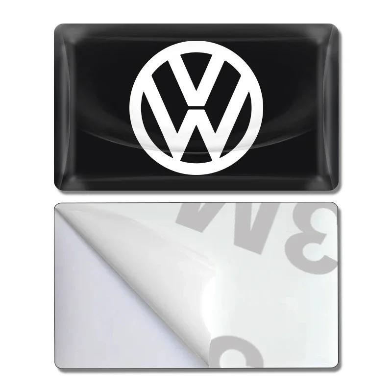 VW For Volkswagen 10pcs New 3D Epoxy Car Stickers Small Drop Glue Decals For Volkswagen Golf Passat B6 Magotan Touran Arteon Sci