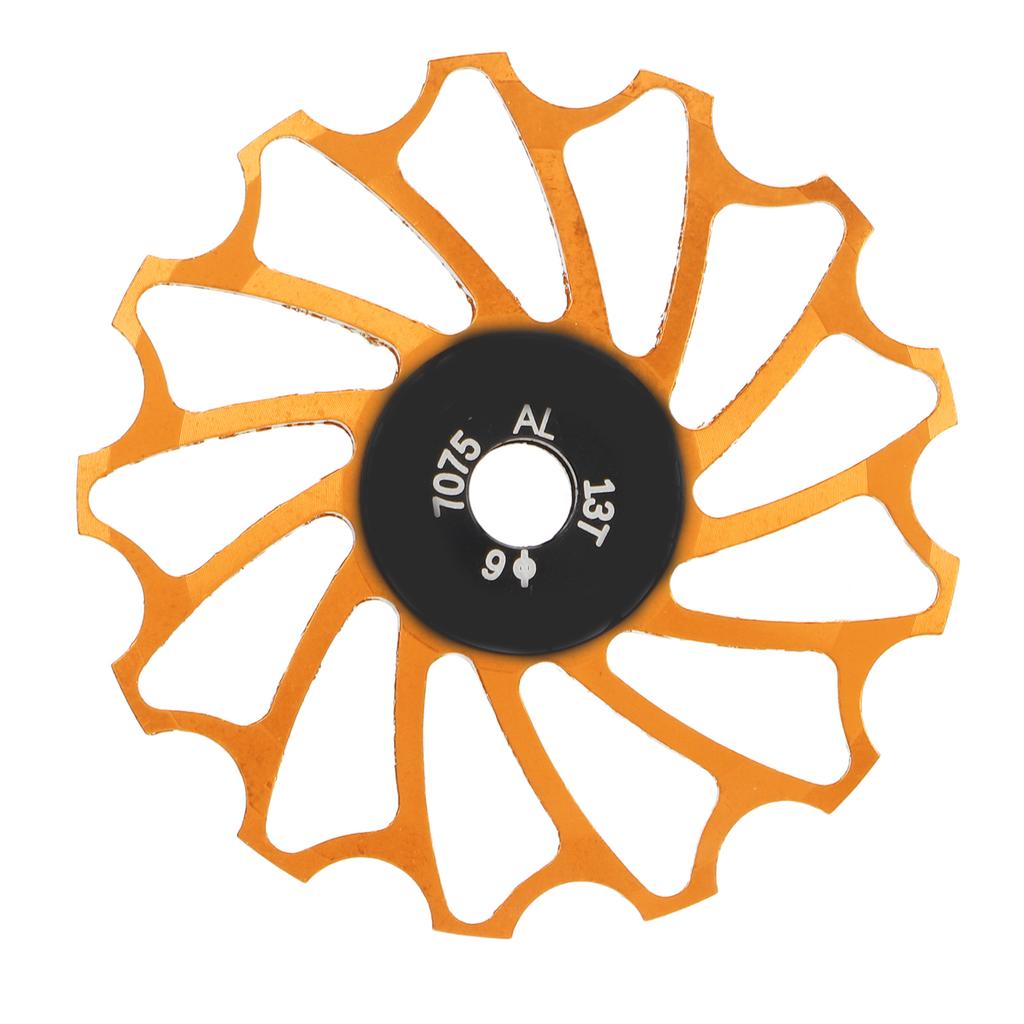 Kladka zadní přehazovačky pro horské kolo Kovová Keramická 13T Vodicí kladka jízdního kola Napínací kolečko Zlatá