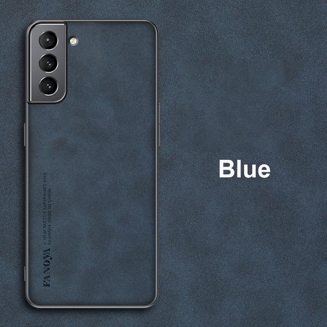 Sheep Leather For Samsung Galaxy S24 S23 S20 S21 FE S10 S22 Note 20 Ultra 10 Plus S10E Cover Coque Case