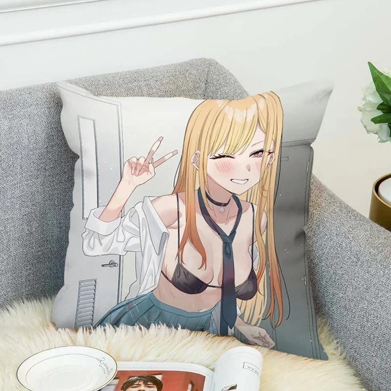 Pillowcases 40*40 Decor Marin Kitagawa Pillow Cases Decorative Cushion Covers for Pillows Pillowcase 45*45 Room Cushions Cover