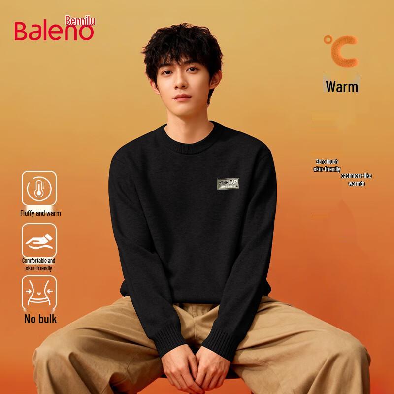 Baleno Men s Thick Knit Round Neck Sweater XL