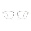 Oart Cormac CRYSTAL SILVER Polygonal Gold-rimmed Glasses