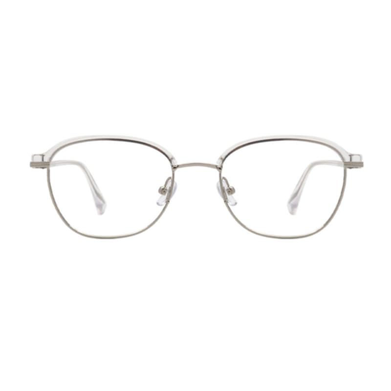 

oart Cormac CRYSTAL SILVER polygonal gold-rimmed glasses CRYSTAL SILVER