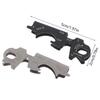 Stainless Steel Multi-tool Keychain Hook Plier Nail File Bottle Driver Screwdriver Bottle Opener For Outdoor Camping Gear Tool