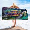 Cute Cartoon Cow Print Beach Towel Black and White Animal Polyester Quick Dry Bath Towel Summer Pool Swim Kids Girls Sand Free