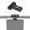 Quick Install Multiple Hole Camera Mounting Plate For DSLR Monitors Aluminum Baseplate With 1/4" Screw Holes