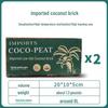 Desalted Coconut Brick Nutrient Soil for Succulents & Vegetables