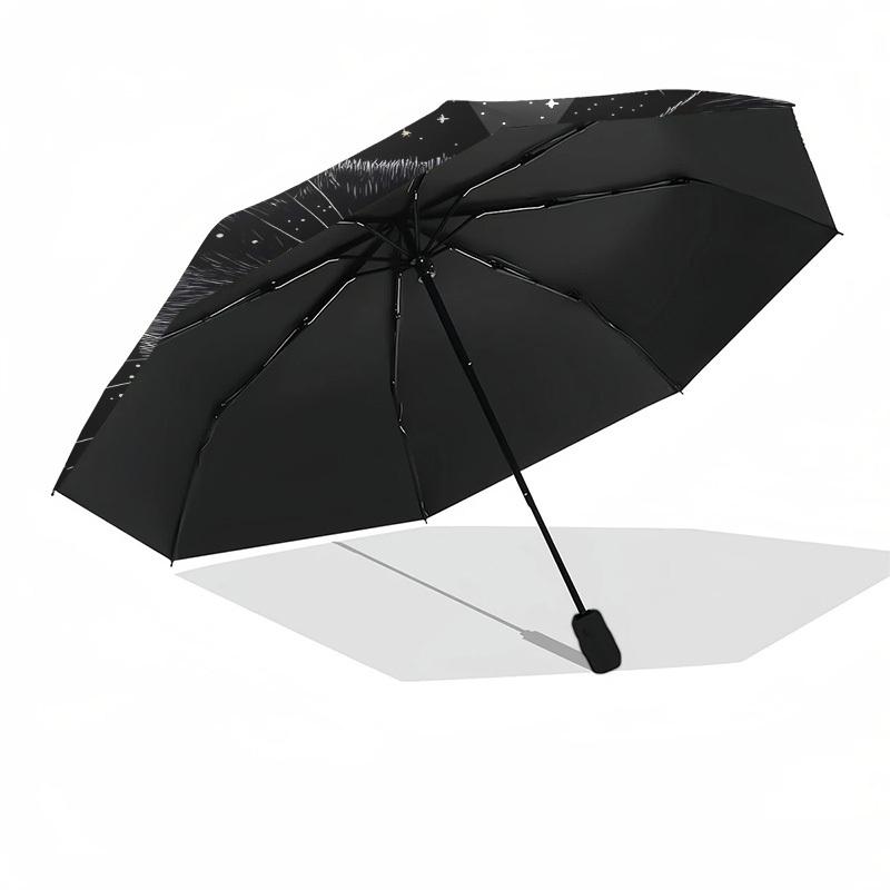 1pc cat constellationsOpen/Close Umbrella-Windproof, Compact Travel Umbrella, Sturdy 8-Rib Shaft, Outdoor Accessory1198