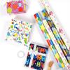 Cartoon Birthday Gift Wrap - Extra Large Sheet with Balloons & Children's Pattern