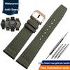 Nylon Canvas Watch Strap for IWC Pilots Portugal Portofino Fabric Cowhide Bottom Watch Chain Men Women Watchband 20mm 21mm 22mm