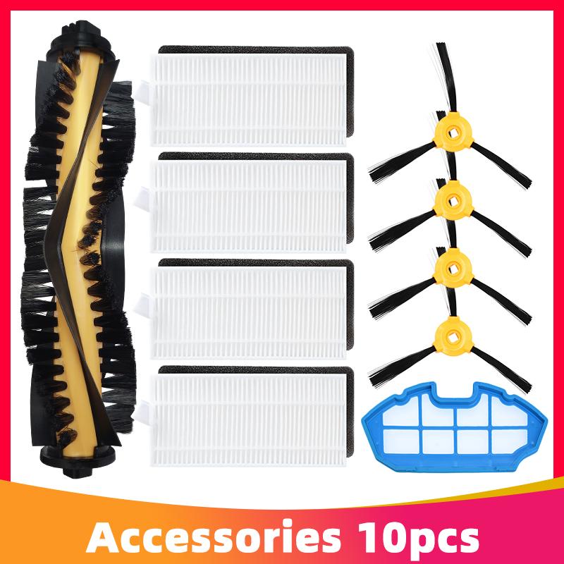 Fit For Conga Excellence 990 Robot Vacuum Cleaner Hepa Filter Main Side Brush Cover Primary Filter Castor Wheel Spare Part