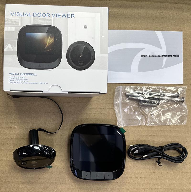 Electronic Cat Eye Doorbell & Peephole Viewer for Home Security