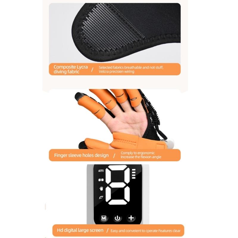 Gants Robotiques de Rééducation pour Patient Hémiplégique Rééducation Physique, Entraînement Récupération Fonctionnelle des Doigts et de la Main