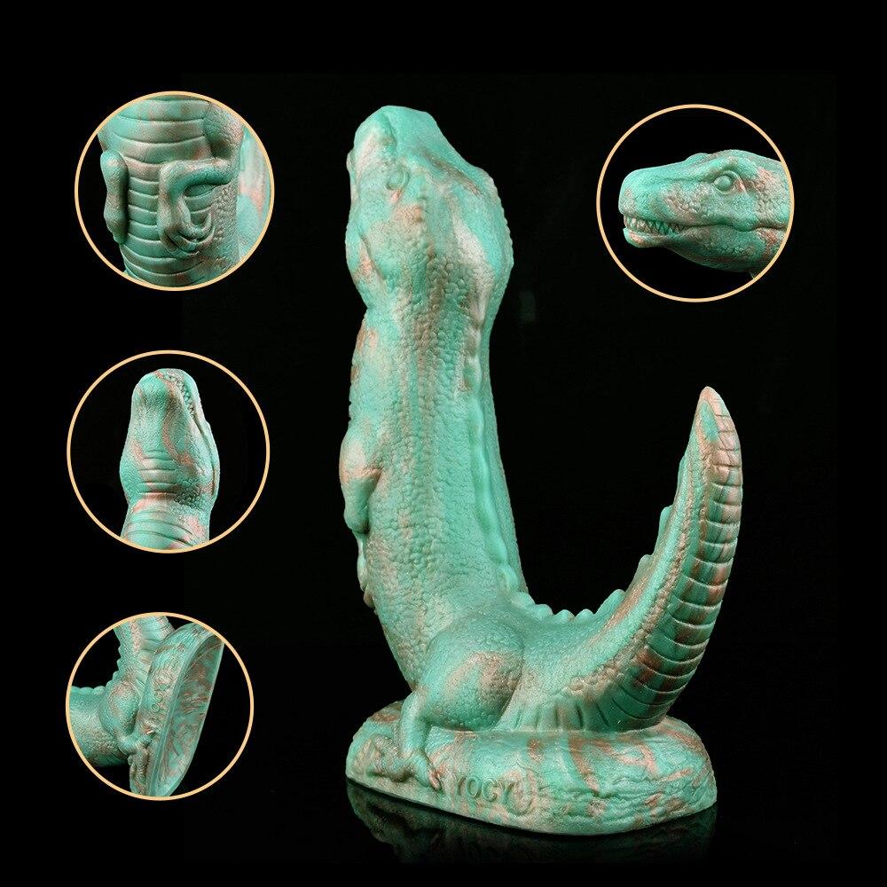 Liquid Silicone Dragon Shape Dildo Anal Plug Adult Anal Sex Toys with Suction Cup Realistic Penis Fisting Slave BDSM